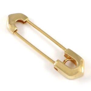 Cartier Brooch Entrelace C2 2C Safety Pin Motif 750(18K) Yellow Gold - Picture 1 of 10