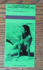 CUBIERTA DE LIBRO DE CERILLAS MODELO VIVO NIÑA: POOL BEAUTY VACÍA 2001 CERILLA -B12 - Imagen 1 de 1