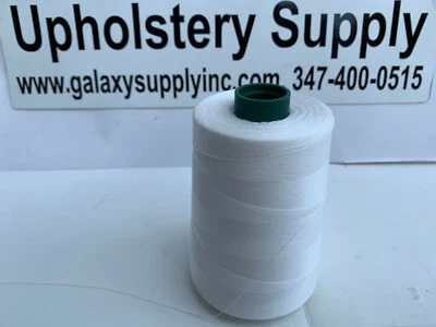 A&E Tex40 Thread White #32001 100% Spun Polyester Cone 6000 Yard. MADE IN USA - Image 1 of 4