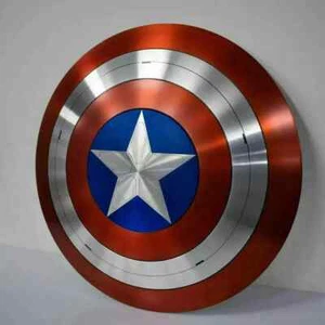 Scudo Captain America 1:1 Marvel 75° Anniversario Avengers Lega Metallo 24" - Foto 1 di 4