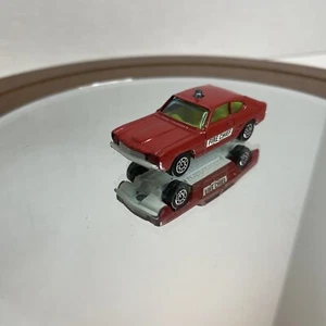 CORGI TOYS JUNIORS WHIZZWHEELS FORD CAPRI FIRE VEHICLE RED COMPLETE DECALS VGC - Picture 1 of 11