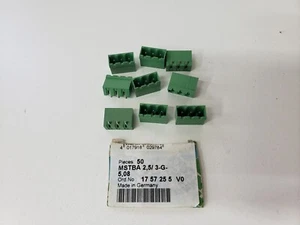 LOT of 9 UNUSED - Phoenix Contact MSTBA 2,5/ 3-G-5,08 Connector 1757255 - Picture 1 of 3