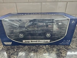 Motor Max Jeep Grand Cherokee Black 1:18 Model Car Boxed - Picture 1 of 1