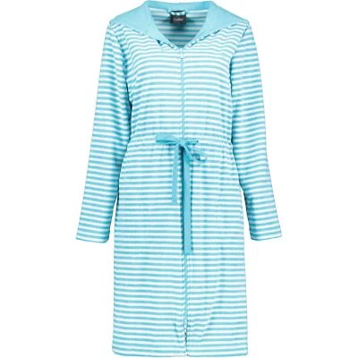 Cawö Home Bademäntel Damen Kurzmantel mit Kapuze Campus 834 türkis - 47 Damen