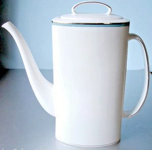 Kate Spade Lenox Library Lane Aqua Cafetera Servidor de Bebidas Calientes 9.25" EE. UU. Nuevo - Imagen 1 de 4