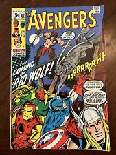AVENGERS #80 : 1970 MARVEL : 1st APPEARANCE of RED WOLF ; VF