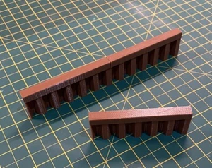 Model Railway Scenery Canal Side Piling/Shuttering 1:76 OO gauge Scale - Foto 1 di 3