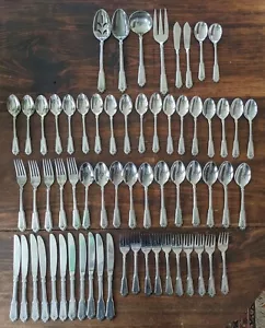 Norcrest Brentwood by Stanley Rogers 63 Piece Stainless Flatware Set Korea - Picture 1 of 12