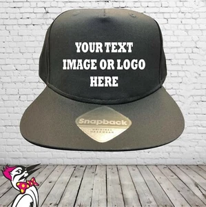 PERSONALISIERTE DRUCKKNOPFLASCHE BASEBALLMÜTZE KAPPEN JEDER TEXT oder BILD GEDRUCKT   - Bild 1 von 24