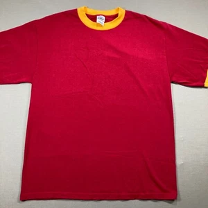 Vintage Blank Delta T shirt Yellow red Size Large - Picture 1 of 6