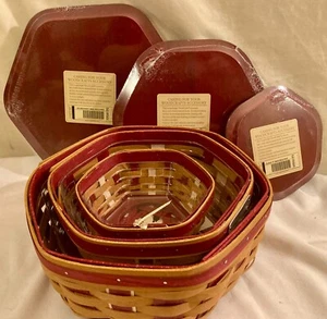 Longaberger Körbe Generations 2016 Baumschnitt 3er Set Neu - Bild 1 von 9