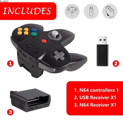 2.4G Wireless N64  NSO Controller for N64/ Switch /2 PC MAC Windows Gamepad - Image 1 of 4