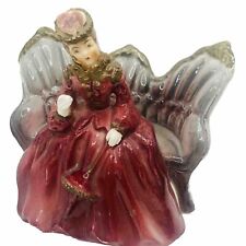 Thames Vtg Lady Sitting Couch Sofa Victorian Porcelain Figurine Handpaint Japan