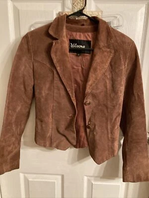Chaqueta de gamuza marrón Wilson para mujer talla 6 Foto 1 de 4
