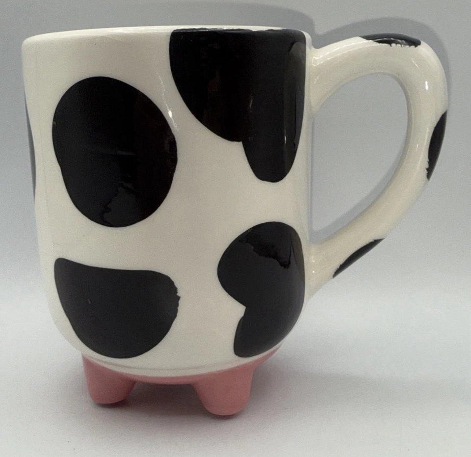 Taza de vaca Boston Warehouse 20 oz Udderly con agarre antideslizante pies de silicona taza divertida Foto 1 de 4