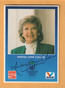 Martha Layne Collins AUTO Signed 1987 Kentucky Games Card 1st Female Governor - Picture 1 of 2