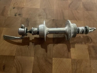 Buje trasero vintage SHIMANO DURA-ACE 1ª generación • 36 orificios con QR.     (NJ) Foto 1 de 4