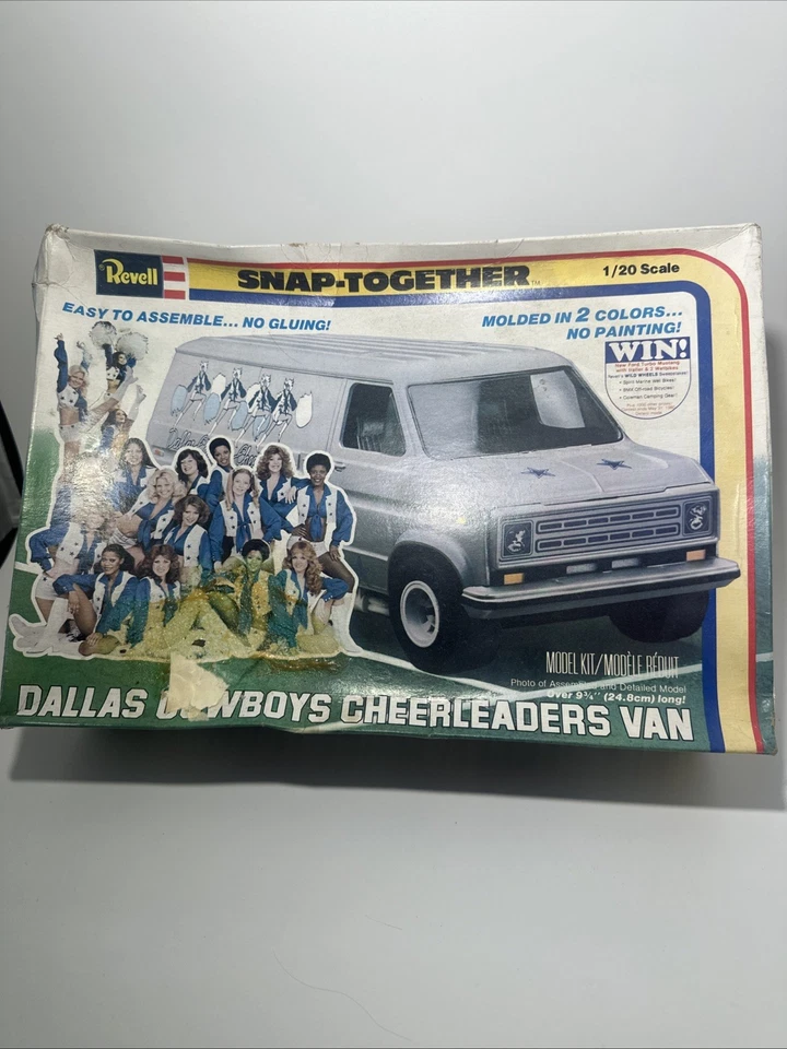 Revell Dallas Cowboys Cheerleader Van 6405 1/20 Scale 1979  Parts Only See Pics - Image 1 of 4