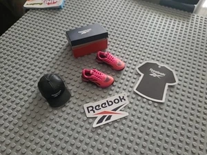 Zuru Mini Brands SNEAKERS Reebok - Pink and Black Shoes, Hat, Stickers - MBPB1 - Picture 1 of 5
