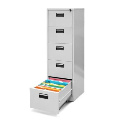  Armario Archivador V005 Oficina Armario Metalico 5 Cajones Pintura en Polvo - Imagen 1 de 4