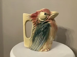 1950’s McCOY POTTERY PARROT KOOKABURRA BIRD PITCHER ~BEAUTIFUL~ - Picture 1 of 6
