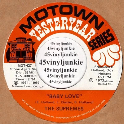 The Supremes NM 45 rpm "Baby Love" b/w "Where Did Our Love Go" Foto 1 de 2
