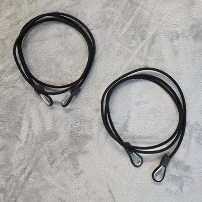 Set of 2 Bowflex Revolution 56” Rope Cable Lower Rail Leg Extension - Image 1 of 3