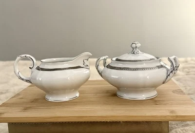 Vintage Luxury La Duchesse Bavarian Creamer And Sugar Bowl Franconia-Krautheim - Image 1 of 4