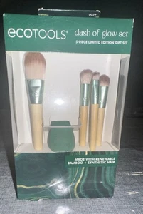 EcoTools Dash of Glow 5-Piece Makeup Brush & Sponge Limited Edition Gift Set NEW - Picture 1 of 15