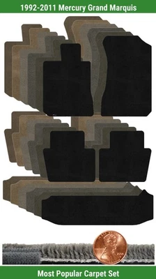 Juego de alfombrillas Ultimat personalizadas para Mercury Grand Marquis '92-11 (5 piezas) #ZYM Foto 1 de 4