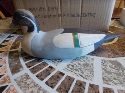 Vintage Ducks Unlimited Big Sky Carvers Pintail Incentive Duck Decoy - Orig. Box - Image 1 of 4