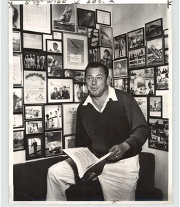 AVIATOR & Author ERNEST GANN Pebble Beach CALIFORNIA 1957 Press Photo - Picture 1 of 2