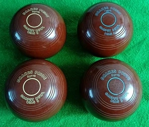 4 Drakes Pride Teppichschalen Schrägband 3 blau/gelbe Ringe  - Bild 1 von 9