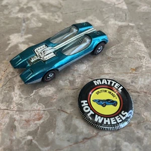 HOT WHEELS RED LINE SPLITTIN IMAGE LIGHT BLUE w WHITE INT , BADGE - Picture 1 of 8