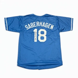BRET SABERHAGEN AUTOGRAPHED SIGNED KANSAS CITY ROYALS BASEBALL JERSEY JSA COA - Picture 1 of 3
