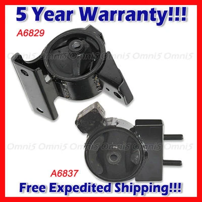 L329 Fit 2002-2007 Suzuki Aerio 2WD 2.0L 2.3L Front RT & Rear Motor Mount 2pcs - Image 1 of 3