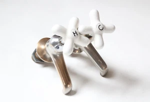 antique faucet bathroom sink | crane vtg victorian sink plumbing deco old sink - Picture 1 of 24