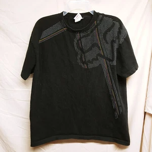 Fox Head Mens Size L Large Black Graphic Print Short Sleeve T-Shirt - Picture 1 of 16