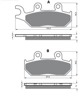 PASTIGLIE FRENO SINTERIZZATE YAMAHA XTZ 660 Tenere (3YF/F680) 91 - 98 F - Picture 1 of 2