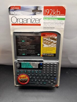Royal DS2080 Organizer 192KB Memory Backlit Display Calculator NEW SEALED  - Image 1 of 4