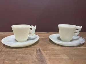 Chinesische Jadetasse und Untertasse - Bild 1 von 5
