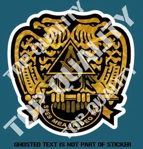 MASONIC SCOTTISH RITE DECAL STICKER WITH SQUARE AND COMPAS FREENASON STICKERS - Bild 1 von 1