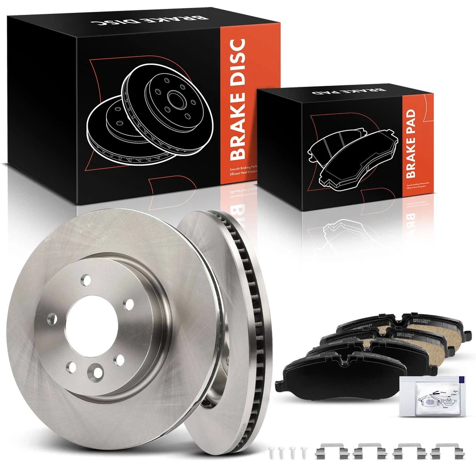 Rotores de freno de disco delanteros + pastillas de freno para Land Rover LR3 2005-2009 V6 4,0 L Foto 1 de 4