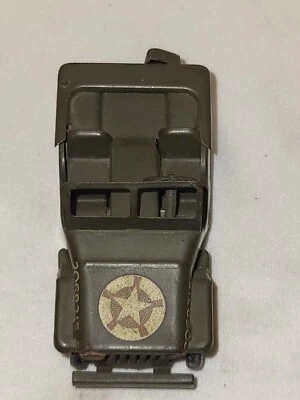 ANTIGUO JUGUETE PLACA DE HOJALATA MOTOR JEEP COCHE TRI-ANG MINI JUGUETES 2068315 INGLATERRA 1940 Foto 1 de 4