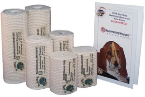 PU Housetraining Wrappers™ Belly Bands 4 Inch Wrappers Mid-Size Dogs - Picture 1 of 1