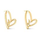 Louis Vuitton fall in love orecchini, colore oro. Orecchini a forma di cuore.