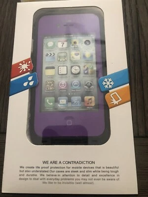 iPhone 4/4S Lifeproof 保护壳,紫色,全新带盒 — 第 1/3 张图片