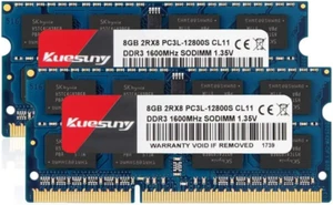 16GB Kit (2X8GB) DDR3L / DDR3 1600Mhz Sodimm RAM PC3L / PC3-12800S PC3L / PC3-12 - Foto 1 di 32
