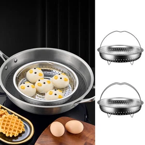 Stainless Steel Steamer Basket with Handle - Multifunctional Pot Accessory - Picture 1 of 14