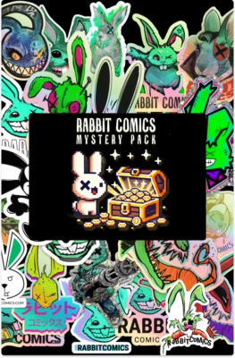 RABBIT COMICS MYSTERY PACK - 5 Exclusives + Exclusive Sticker